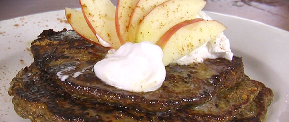 Apple Cinnamon Chia Pancakes (Gluten-Free Recipe)