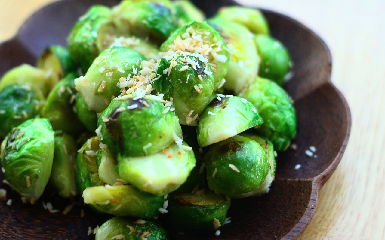 toasted-coconut-brussels-sprouts