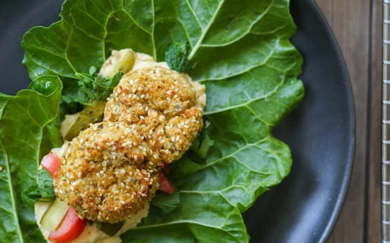 vegan-falafel-chard-salad